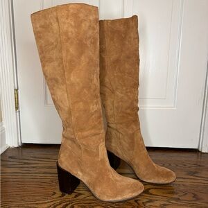 Dolce Vita Brown Suede Heeled Boots